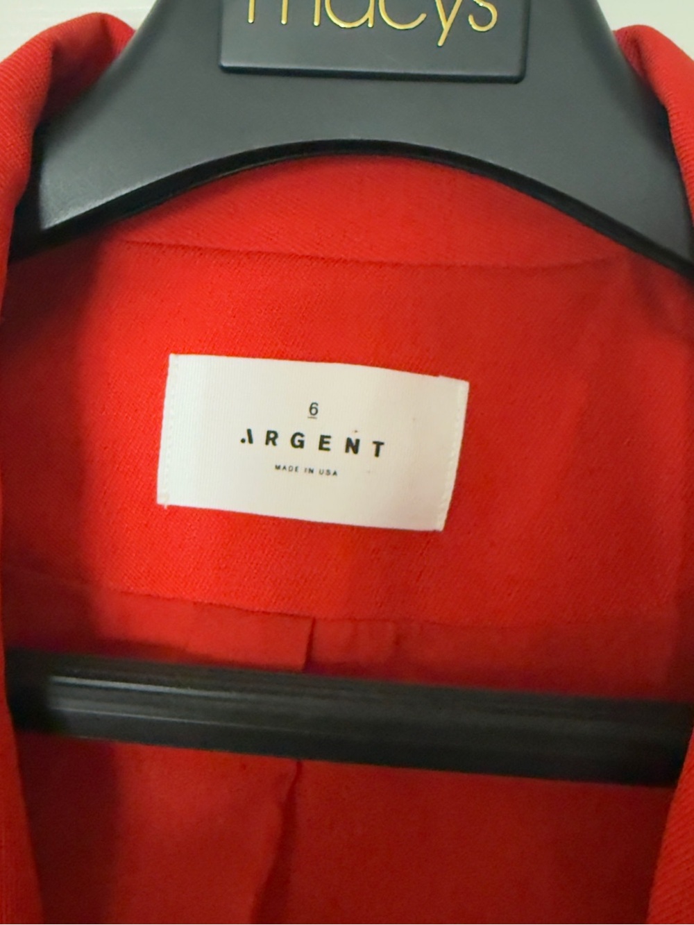 Argent red tailored 2 button Blazer size 6 - Picture 2 of 11